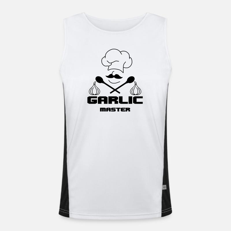 Garlic Master Funktionelles Kontrast-Tank Top für Männer 