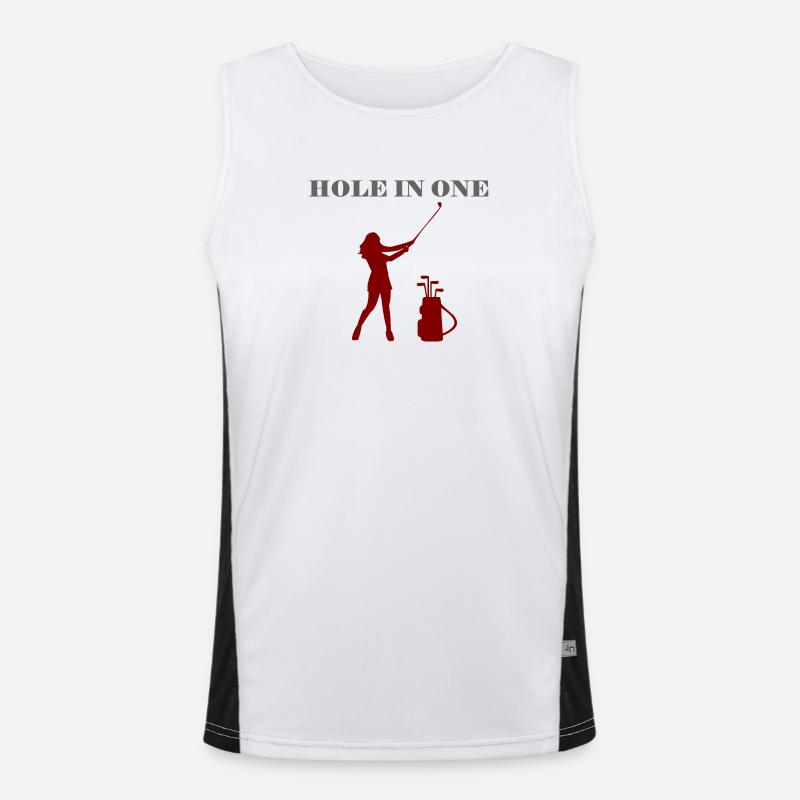 GOLFEUSE HOLE IN ONE Débardeur respirant contrasté Homme 