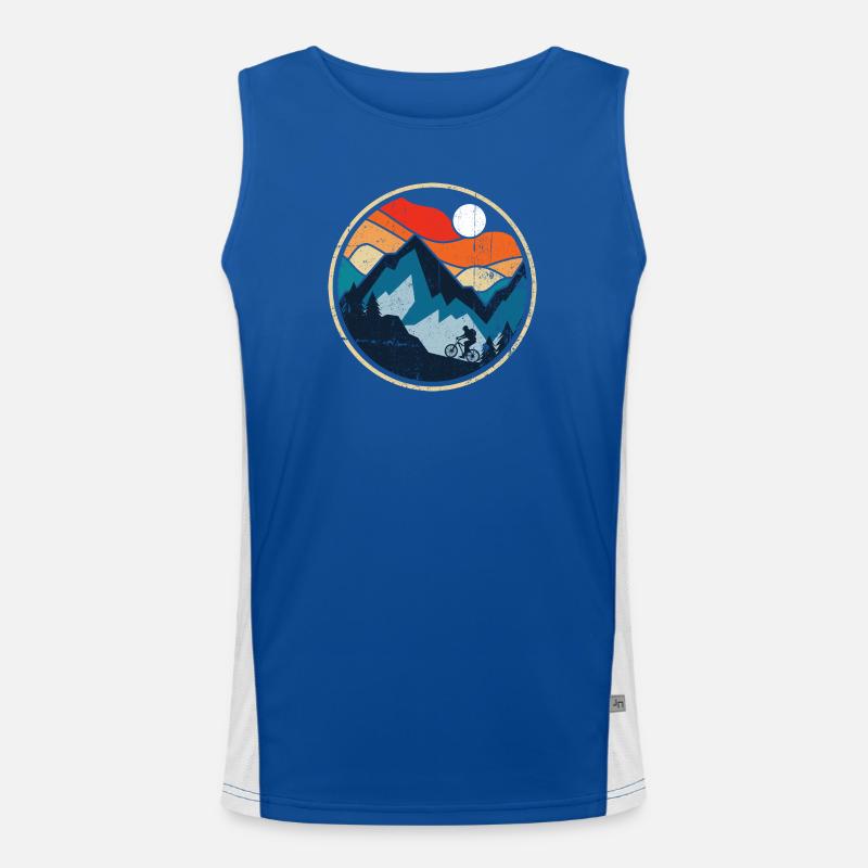 Sunset Ridge MTB Badge Men's Functional Contrast Tank Top 