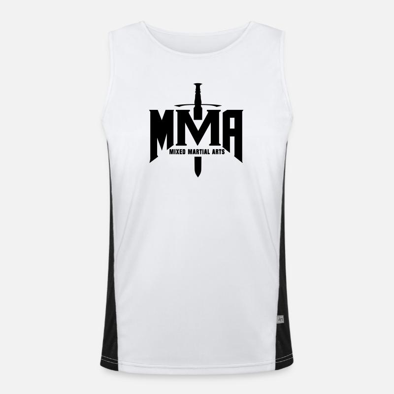 Mixed Martial Arts MMA Design Sword Men's Functional Contrast Tank Top 