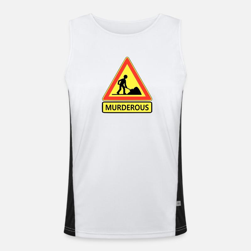 Mörder Funktionelles Kontrast-Tank Top für Männer 