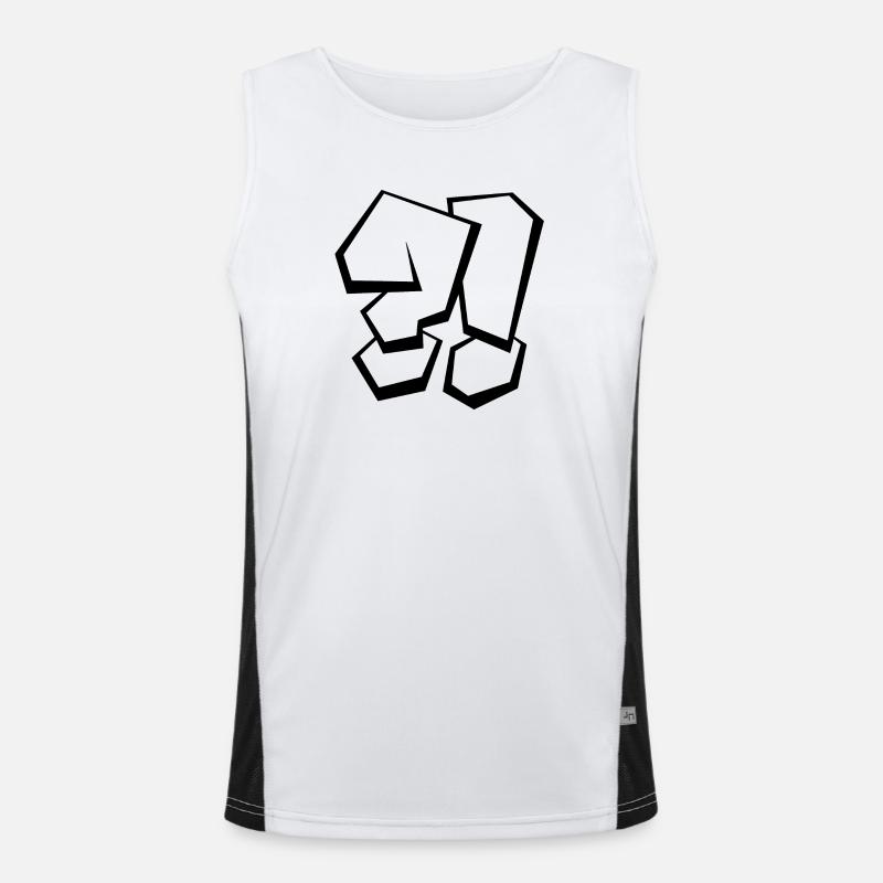 WTF why why why ?! Men's Functional Contrast Tank Top 
