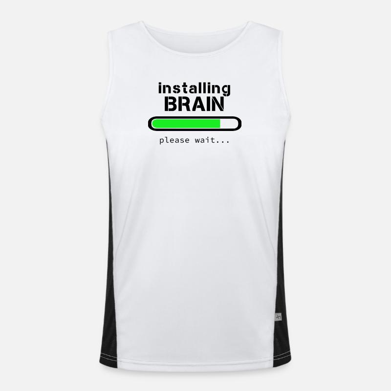 Installation von Brain Funktionelles Kontrast-Tank Top für Männer 