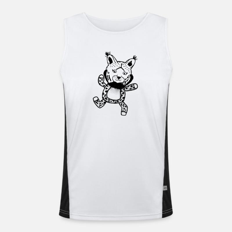 Luchs Funktionelles Kontrast-Tank Top für Männer 