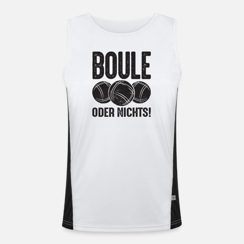 Boule oder Nichts! Bouler Outfit Boule Kugeln Funktionelles Kontrast-Tank Top für Männer 