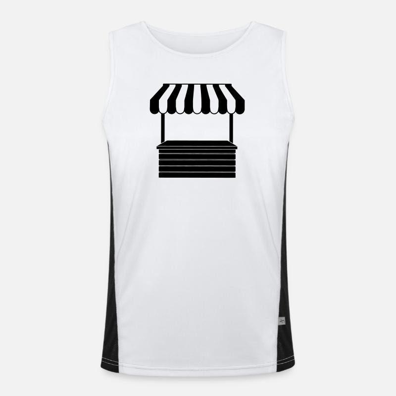 Market stall logo Men's Functional Contrast Tank Top 
