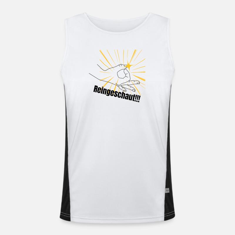 Poing de force dans l’auréole Débardeur respirant contrasté Homme 