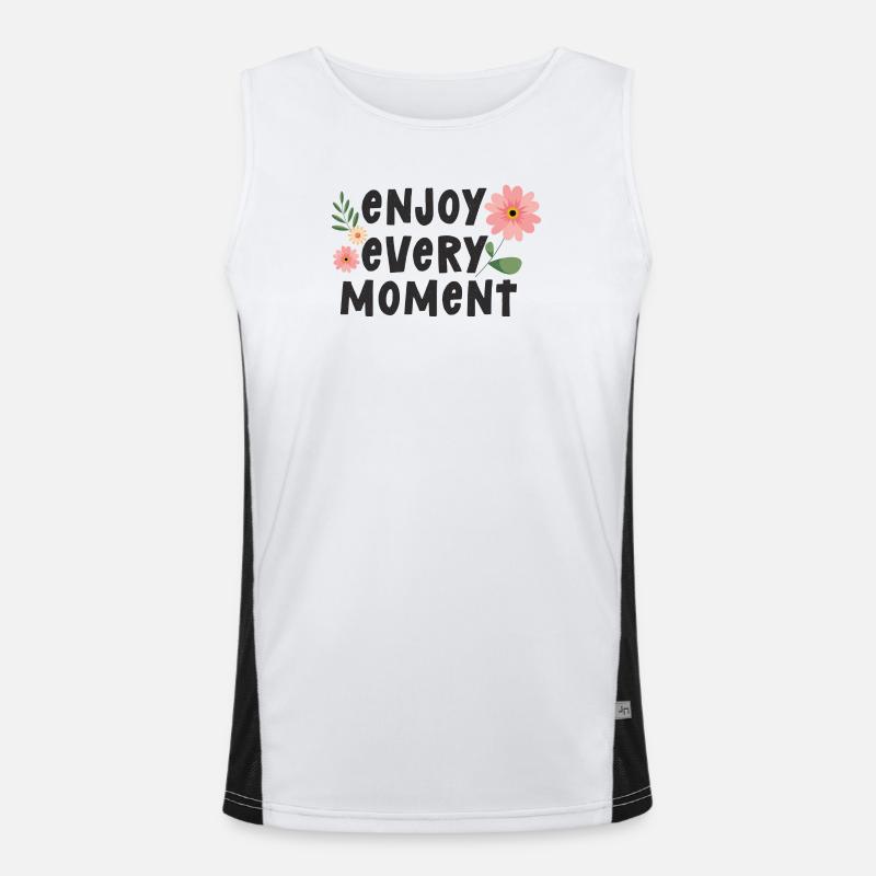 Profitez de chaque instant Débardeur respirant contrasté Homme 