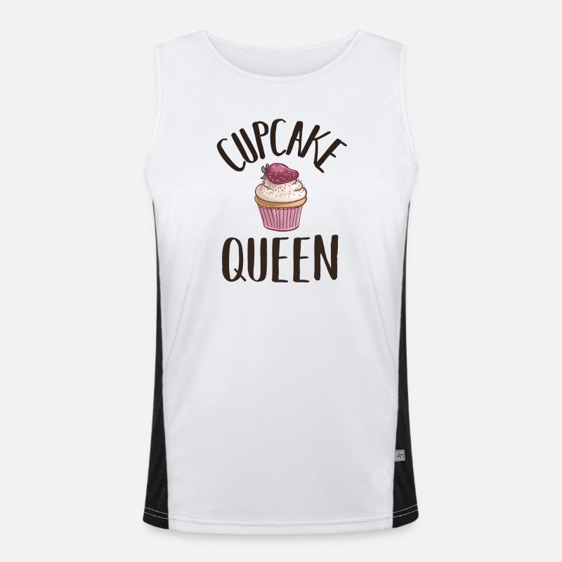 Cuisson de cupcakes Queen pour Baker Débardeur respirant contrasté Homme 
