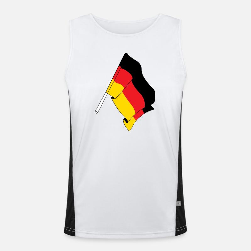 Drapeau de l’Allemagne Débardeur respirant contrasté Homme 