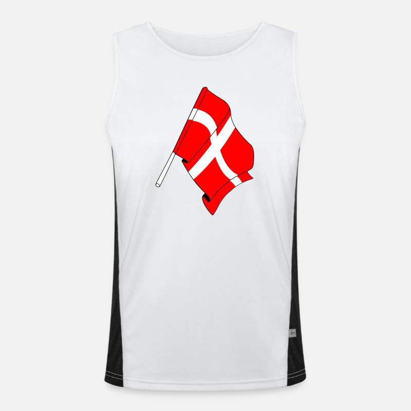 Pavillon : Danemark Débardeur respirant contrasté Homme 