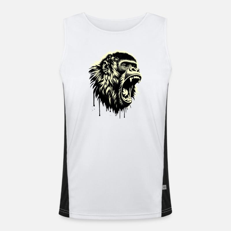 Auteur-compositeur-interprète Screaming Monkey Débardeur respirant contrasté Homme 