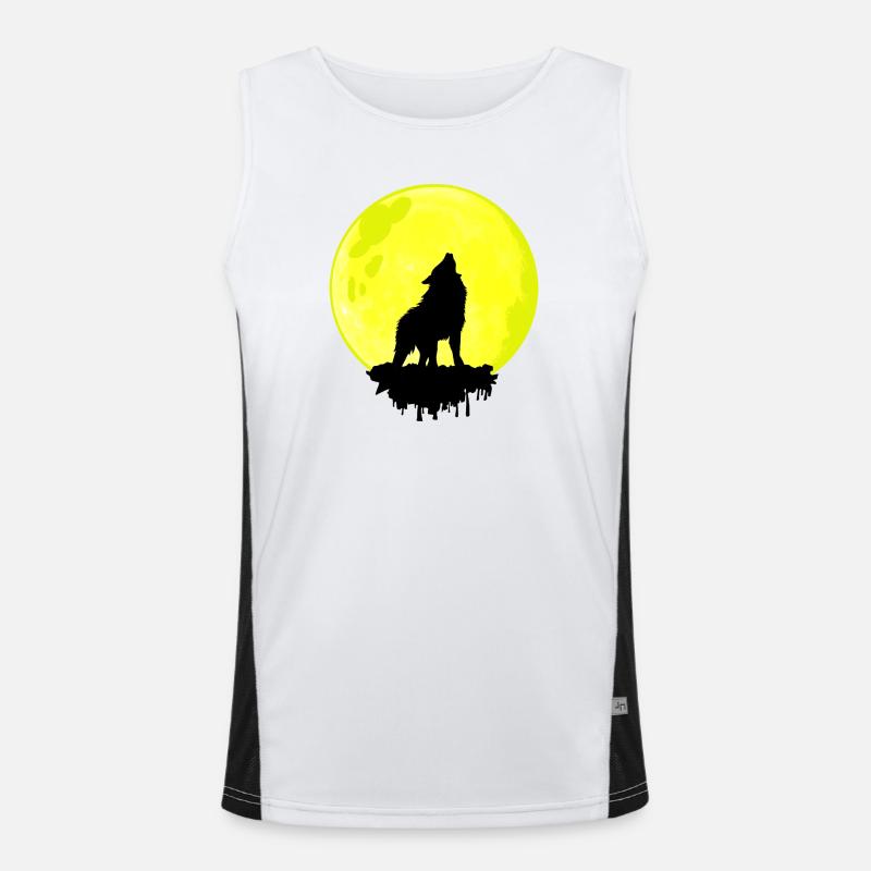 wolfsmond Funktionelles Kontrast-Tank Top für Männer 