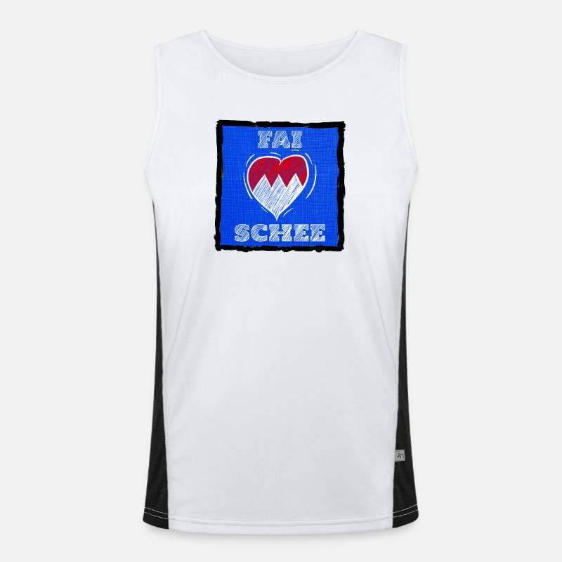 FAI SCHEE - Franconian dialect is nice. Men's Functional Contrast Tank Top 