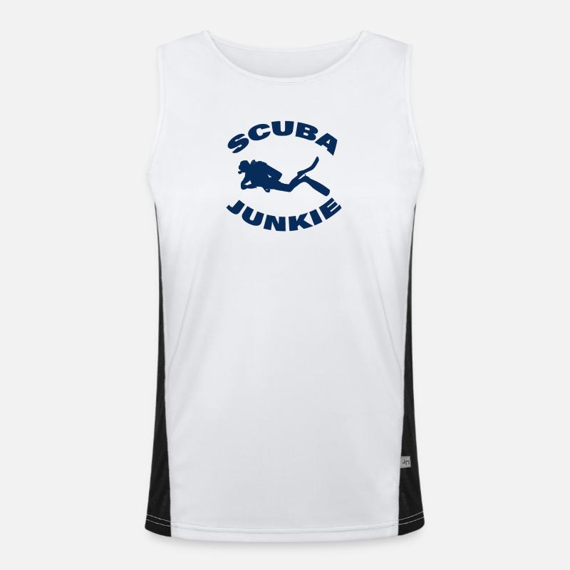 SCUBA JUNKIE Men's Functional Contrast Tank Top 