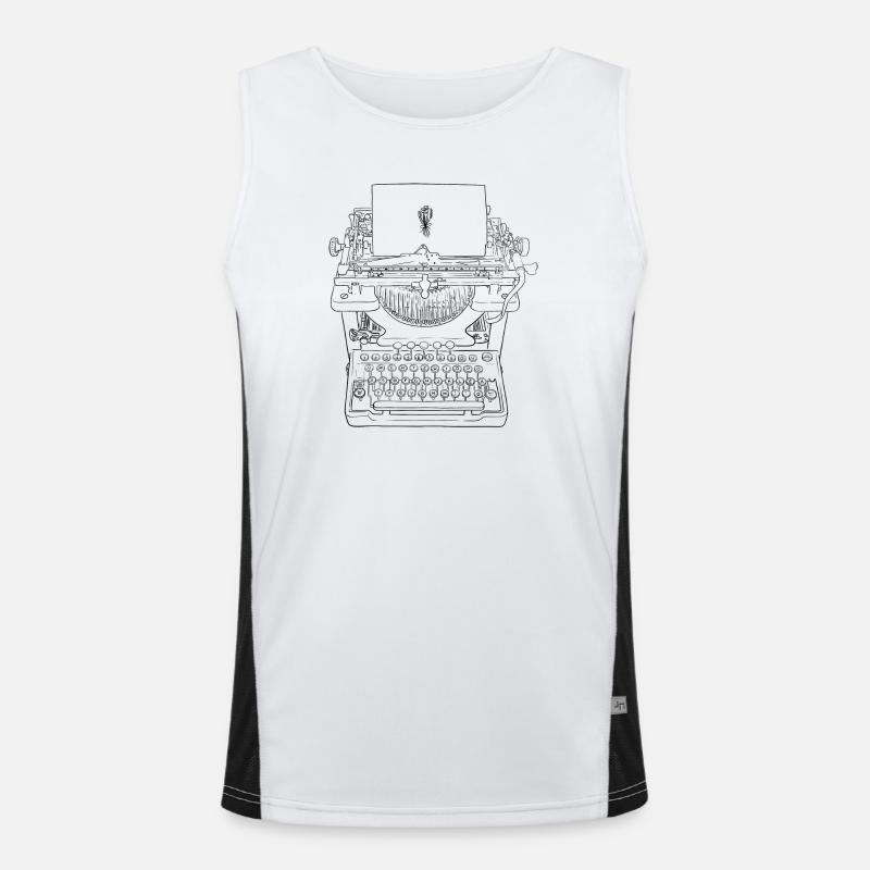 Typewriter Love Men's Functional Contrast Tank Top 