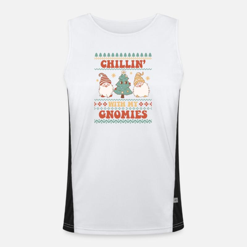 Hässlicher Weihnachtspullover Funktionelles Kontrast-Tank Top für Männer 