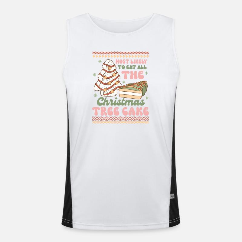 Hässlicher Weihnachtspullover Funktionelles Kontrast-Tank Top für Männer 