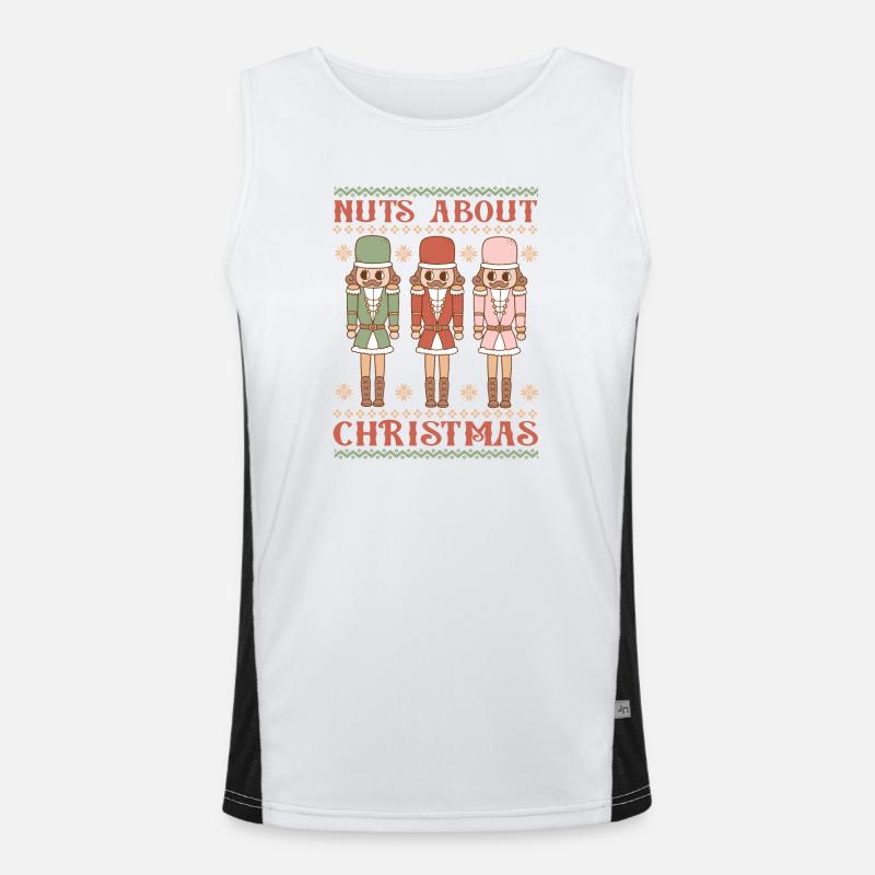 Hässlicher Weihnachtspullover Funktionelles Kontrast-Tank Top für Männer 