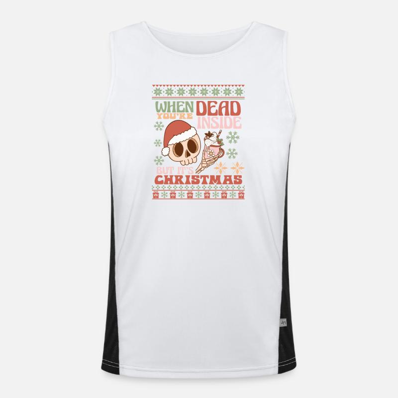 Pull de Noël moche Débardeur respirant contrasté Homme 