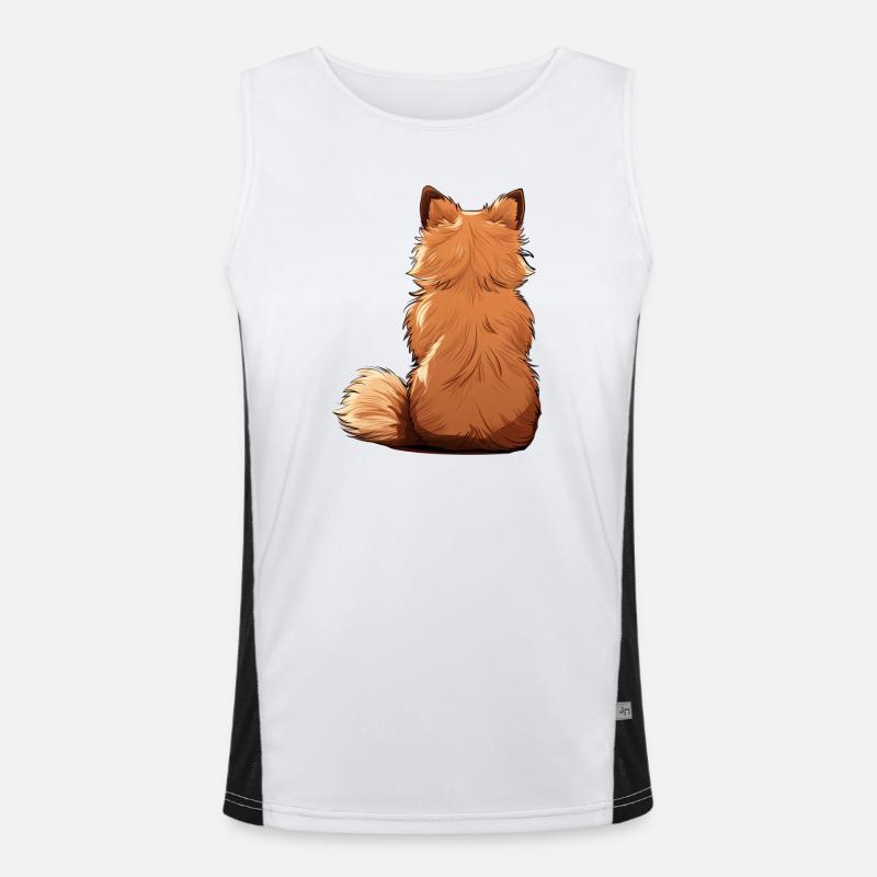 Pommern Funktionelles Kontrast-Tank Top für Männer 