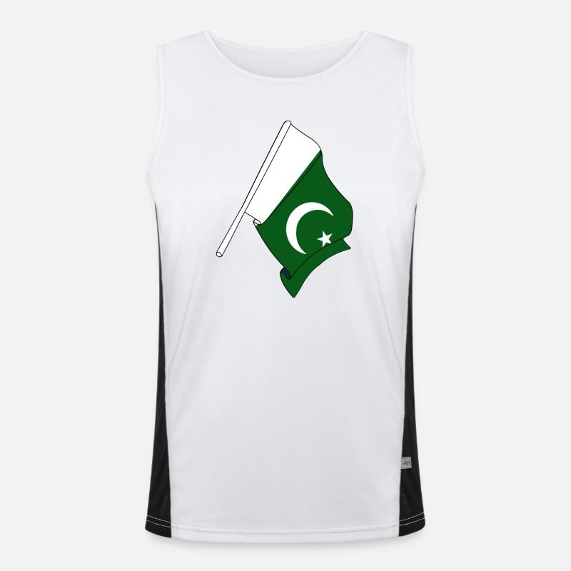 Flag Pakistan Men's Functional Contrast Tank Top 