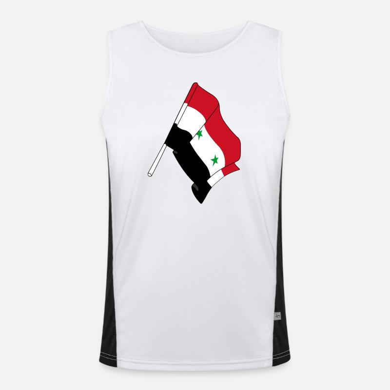 Drapeau de la Syrie Débardeur respirant contrasté Homme 
