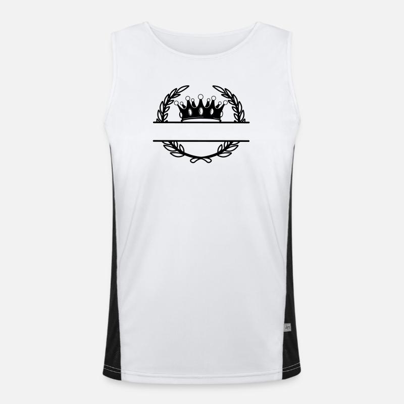 Lorbeerkranz mit Krone Funktionelles Kontrast-Tank Top für Männer 