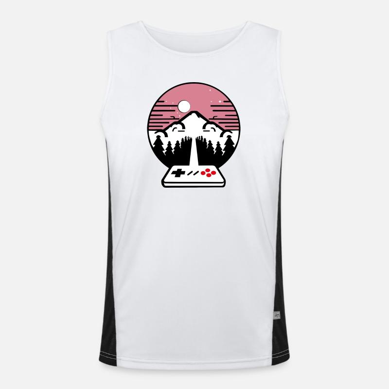 Vintage Playtime Funktionelles Kontrast-Tank Top für Männer 