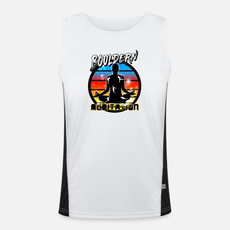 Bouldern Funktionelles Kontrast-Tank Top für Männer 