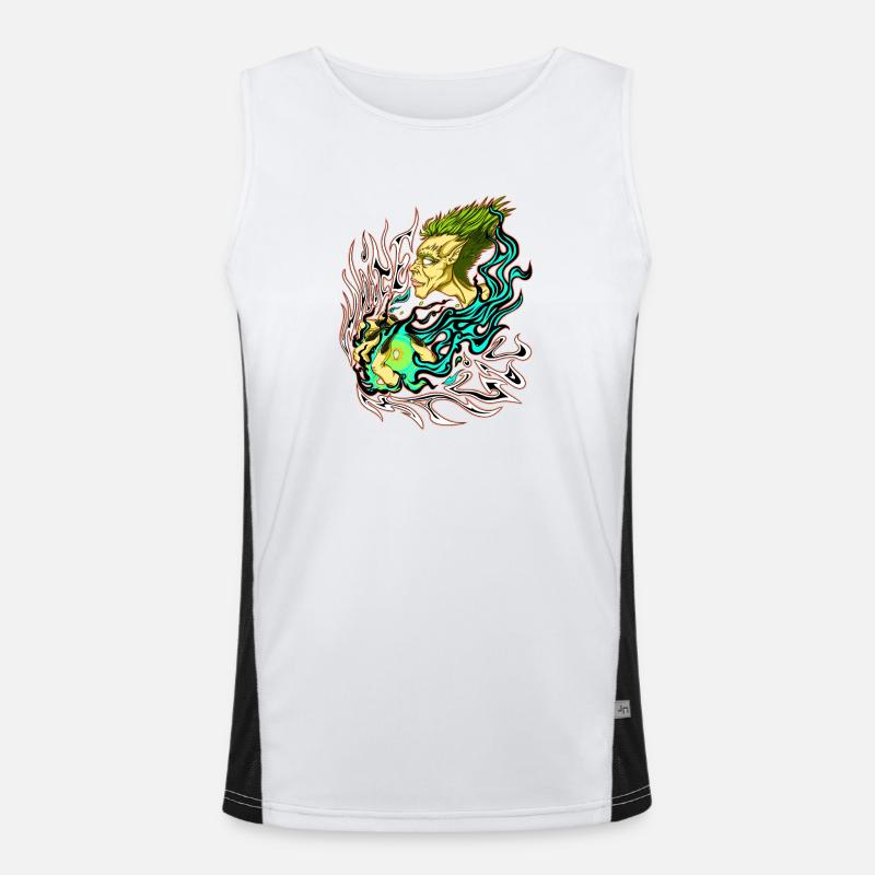White Magic Men's Functional Contrast Tank Top 