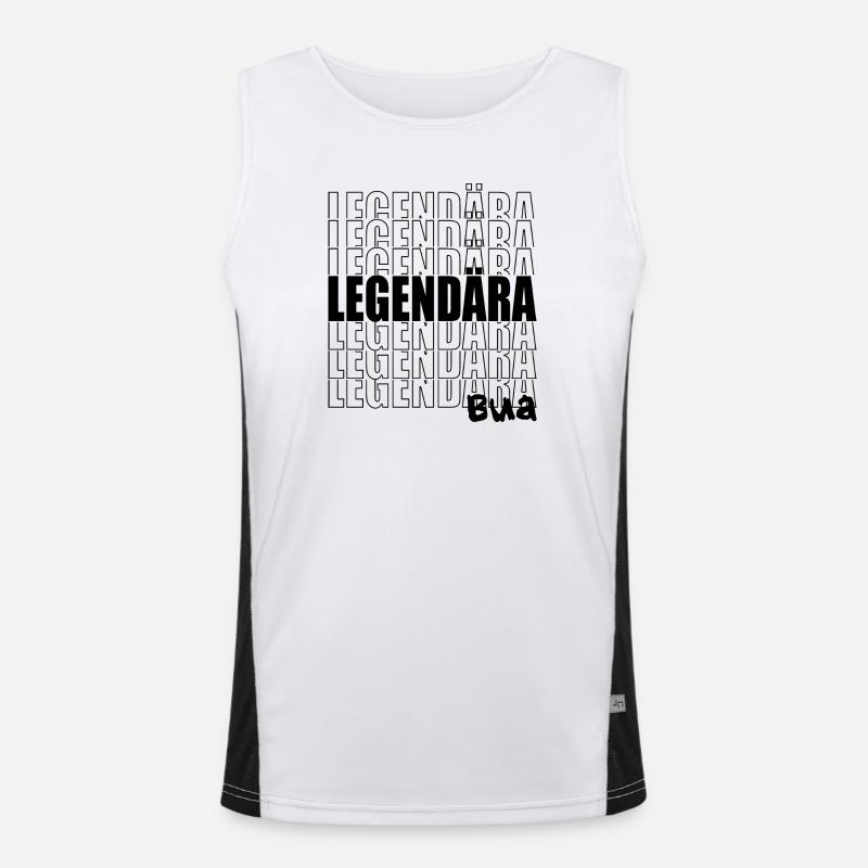 Legendära Bua - Legendärer Junge, Bub, legendär Funktionelles Kontrast-Tank Top für Männer 