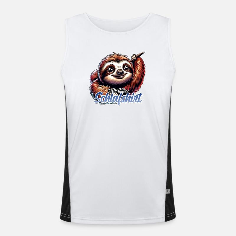 Offizielles Schlafshirt Funktionelles Kontrast-Tank Top für Männer 