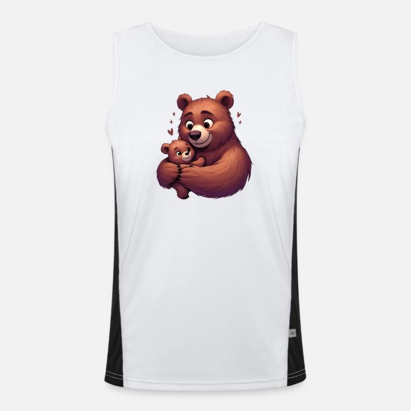 Bear Hug Bliss Men's Functional Contrast Tank Top 