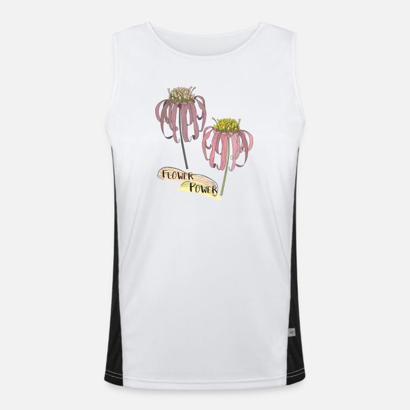 Échinacée, échinacée Débardeur respirant contrasté Homme 