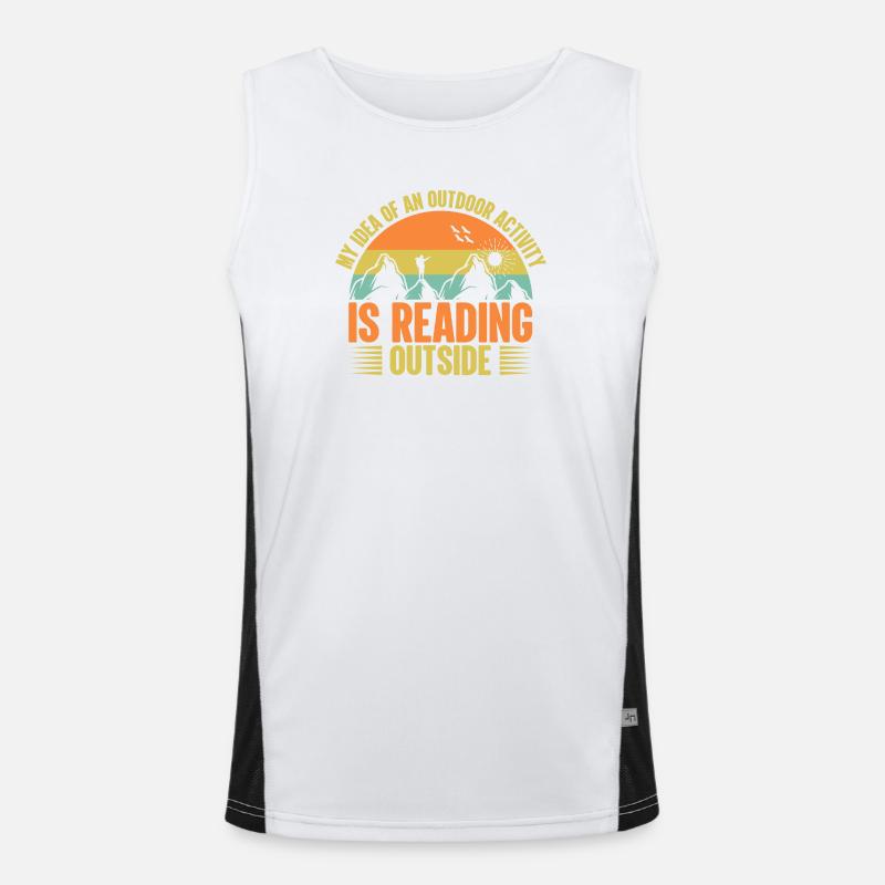 Mountain, Adventurer, Mountain Hiking Men's Functional Contrast Tank Top 