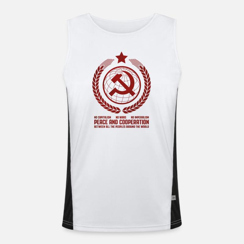 Global Unity Emblem Men's Functional Contrast Tank Top 