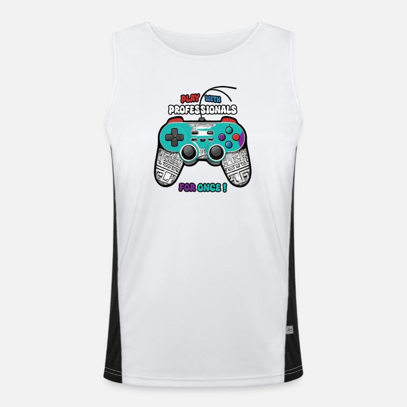 Why don't you play with the pros? Men's Functional Contrast Tank Top 