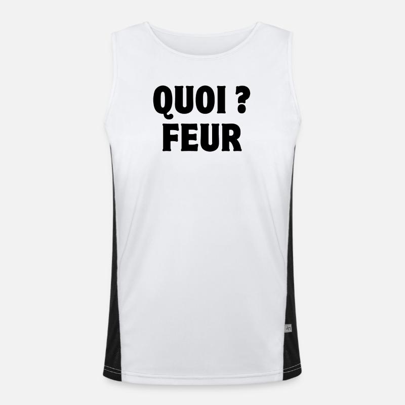 what, feur, expression Men's Functional Contrast Tank Top 