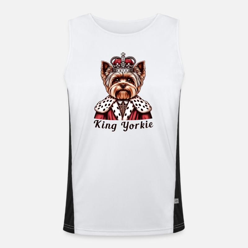 Yorkshire Terrier King Men's Functional Contrast Tank Top 
