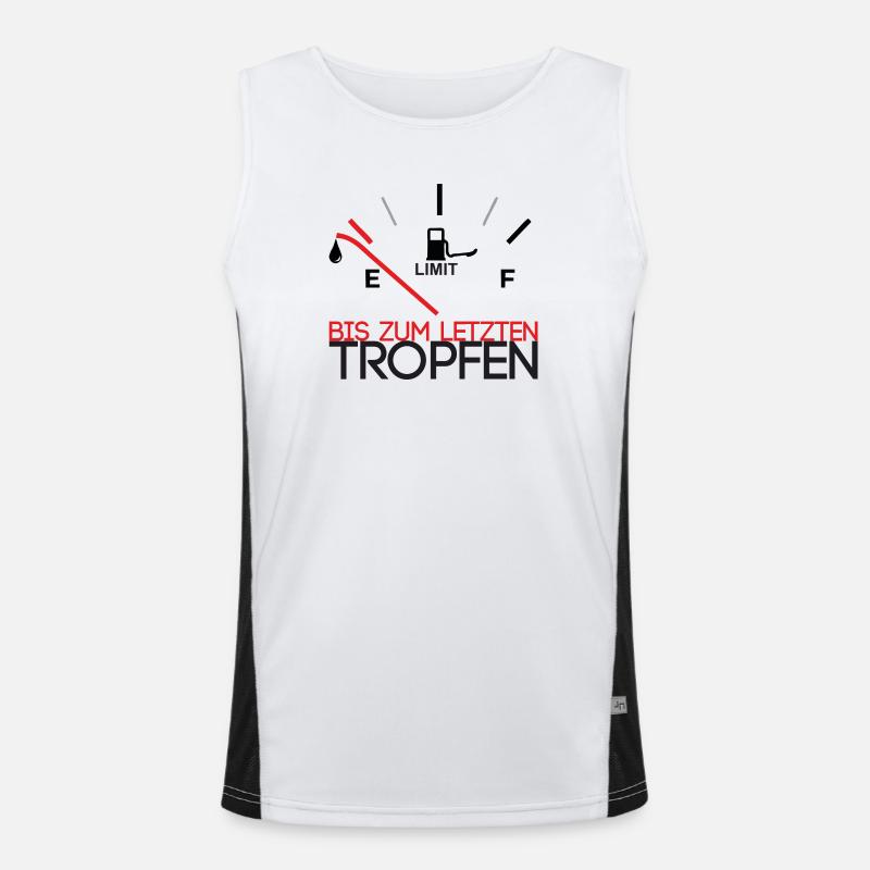 Down to the last drop Men's Functional Contrast Tank Top 