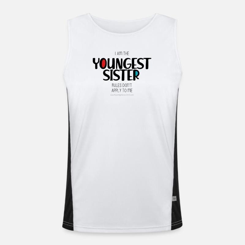 Jüngste Schwester Funktionelles Kontrast-Tank Top für Männer 