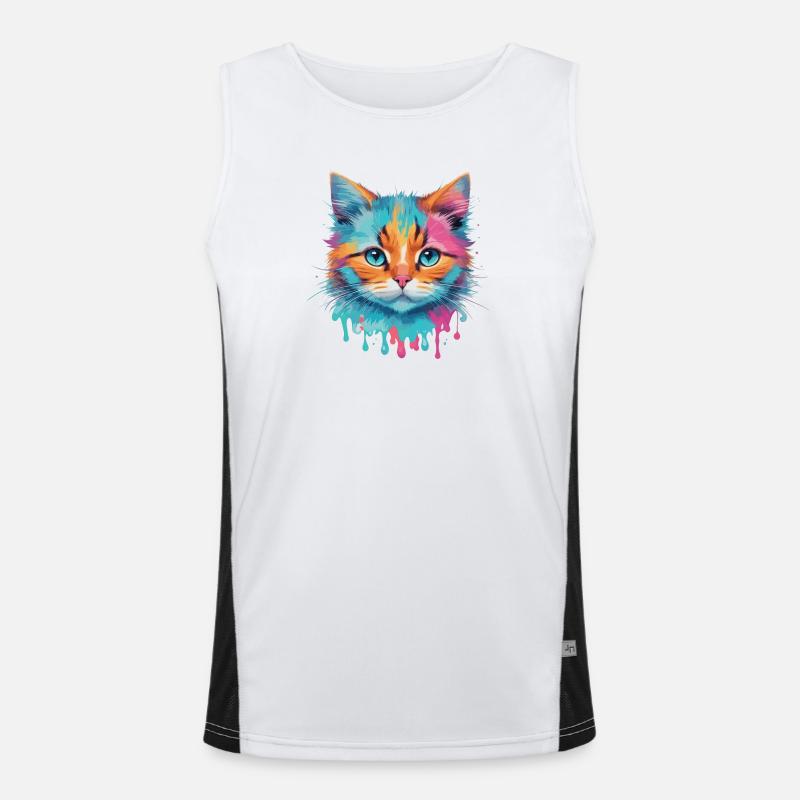 Chat mignon Débardeur respirant contrasté Homme 
