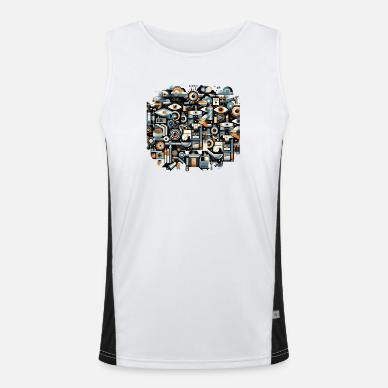 Indriustrial Tech Men's Functional Contrast Tank Top 