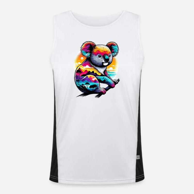 Koala Funktionelles Kontrast-Tank Top für Männer 