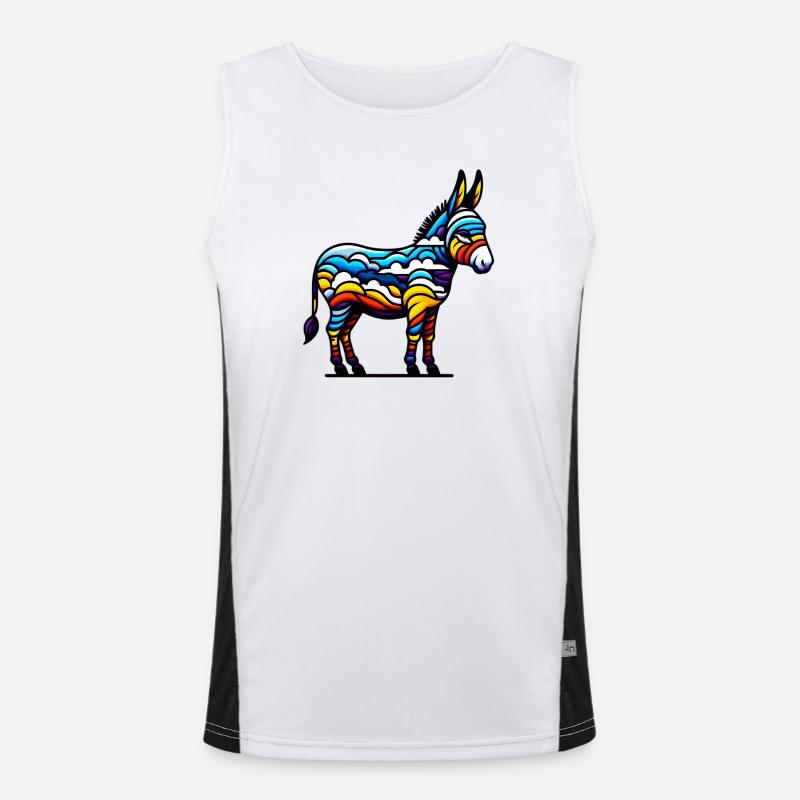 Donkey, Pacifier, Mule Men's Functional Contrast Tank Top 