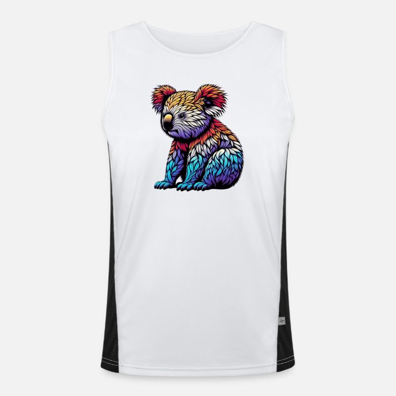 Koala Funktionelles Kontrast-Tank Top für Männer 