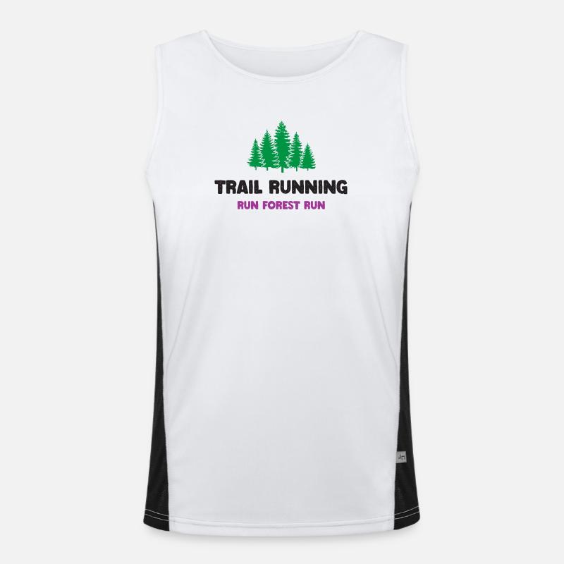 Trailrunning - Run Forest Run Funktionelles Kontrast-Tank Top für Männer 