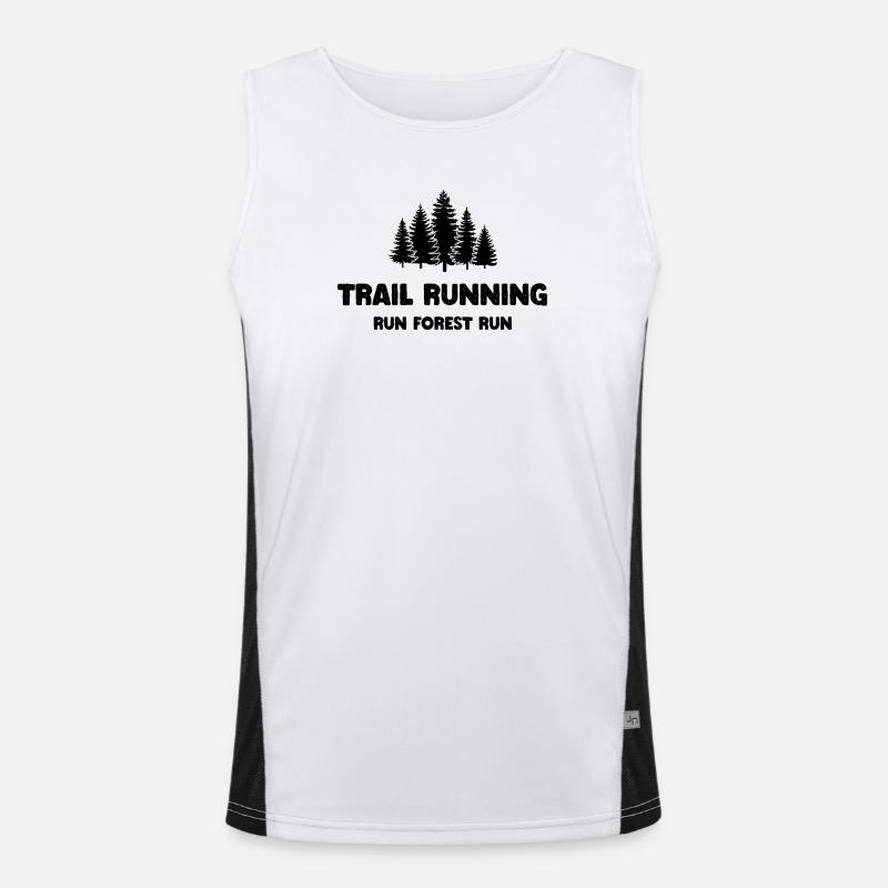 Trailrunning - Run Forest Run Funktionelles Kontrast-Tank Top für Männer 