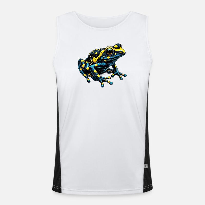 Frog - Men's Functional Contrast Tank Top  - white/black